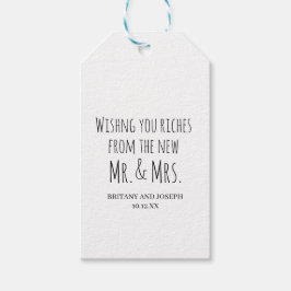 写真結婚の ギフトタグ