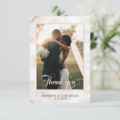 写真結婚の サンキューカード (スタンド正面)