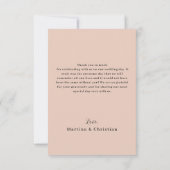 写真結婚の サンキューカード (裏面)