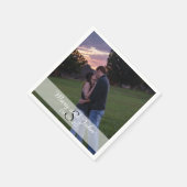 写真結婚の スタンダードカクテルナプキン (角)