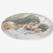 写真結婚の ペーパープレート (アングル)