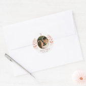 写真結婚の ラウンドシール (封筒)