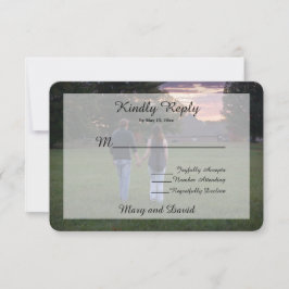 写真結婚の 出欠カード