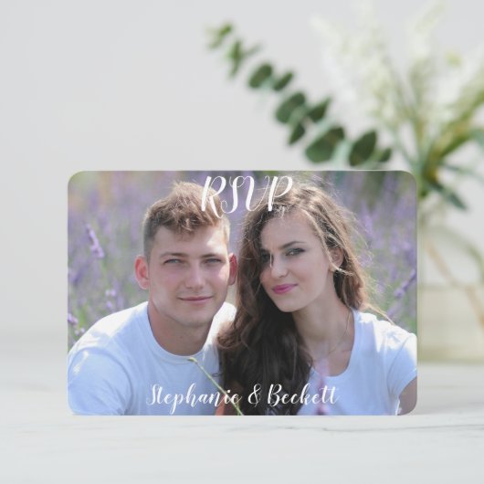 写真結婚の 出欠カード (スタンド正面)