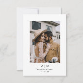 写真結婚の 招待状 (正面)