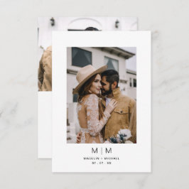 写真結婚の 招待状