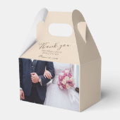 写真結婚のPersonalizable フェイバーボックス (正面サイド)