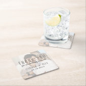 写真結婚のThanks You Coaster スクエアペーパーコースター (インサイチュ)