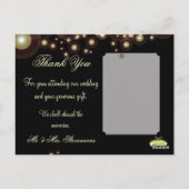 写真結婚はがきに感謝 ポストカード (裏面)