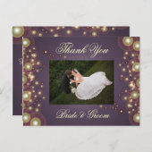 写真結婚はがきに感謝 ポストカード (正面/裏面)