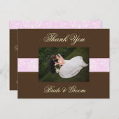 写真結婚はがきに感謝 ポストカード (正面/裏面)