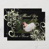 写真結婚はがきに感謝 ポストカード (正面/裏面)