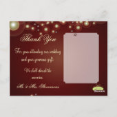 写真結婚はがきに感謝 ポストカード (裏面)