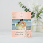 写真結婚はがきに感謝 ポストカード (スタンド正面)