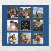 写真結婚は黒と青 ビールラベル (シングルラベル)