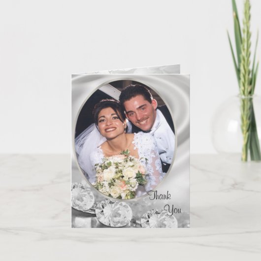 写真結婚を感謝してい持つ サンキューカード (正面)