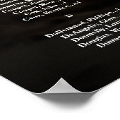 写真結婚アルファベット付き座席表 ポスター (角)