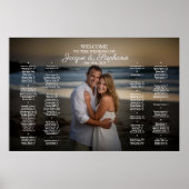 写真結婚アルファベット付き座席表 ポスター (正面)