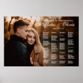 写真結婚アルファベット付き座席表 ポスター (正面)