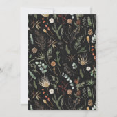 写真結婚アーチ水彩植物性フローラ セーブザデート (裏面)