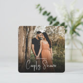 写真結婚カップルブライダルシャワー 招待状 (スタンド正面)