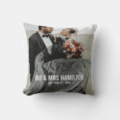 写真結婚ギフトパーソナライズされた クッション (正面)