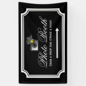 写真結婚ブースの看板バナー 横断幕 (縦)