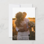 写真結婚メモリ、サンキューカード サンキューカード (正面)
