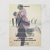 写真結婚予算はがき ポストカード (正面)