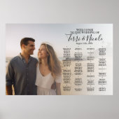 写真結婚付きシーティンググラフボード ポスター (正面)