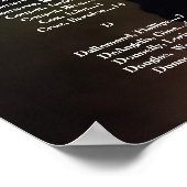 写真結婚付きシーティンググラフボード ポスター (角)