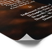 写真結婚付きシーティンググラフボード ポスター (角)