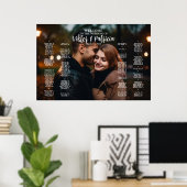 写真結婚付きシーティンググラフボード ポスター (ホームオフィス)