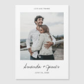 写真結婚付きマグネットありがとう (正面)