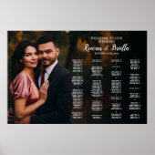 写真結婚付き座席表あなたの席を見つける ポスター (正面)