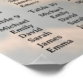 写真結婚付き座席表ポスター ポスター (角)