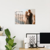 写真結婚付き座席表ポスター ポスター (ホームオフィス)