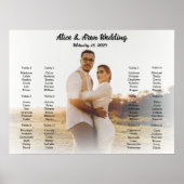 写真結婚付き座席表ポスター ポスター (正面)