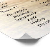 写真結婚付き座席表ポスター ポスター (角)