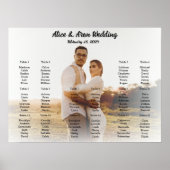 写真結婚付き座席表ポスター ポスター (正面)