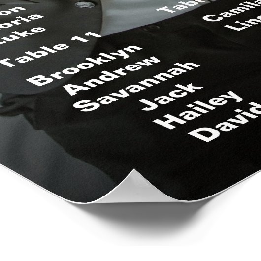 写真結婚付き座席表ポスター ポスター (角)