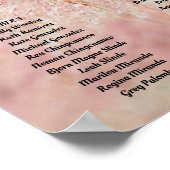 写真結婚付き座席表ポスター ポスター (角)