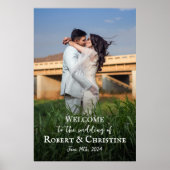 写真結婚付き歓迎の看板ポスター ポスター (正面)
