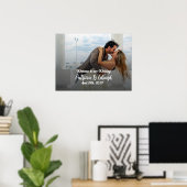 写真結婚付き歓迎の看板ポスター ポスター (ホームオフィス)