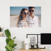 写真結婚付き歓迎サイン ポスター (ホームオフィス)