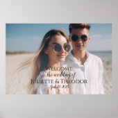 写真結婚付き歓迎サイン ポスター (正面)