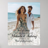 写真結婚付き歓迎サイン ポスター (正面)