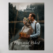 写真結婚付き歓迎サイン ポスター (正面)