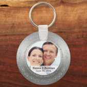 写真結婚付き25位銀 キーホルダー (正面)