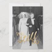 写真結婚付き30周年記念 – まだ行っている 招待状 (正面)